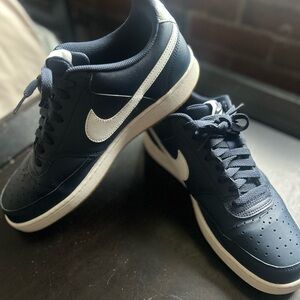 Nike Court Vision Low Navy Blue and White